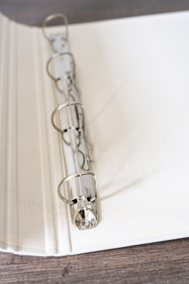 Preview: Zeugnissmappe Leinenordner mit personalisierten UV Druck